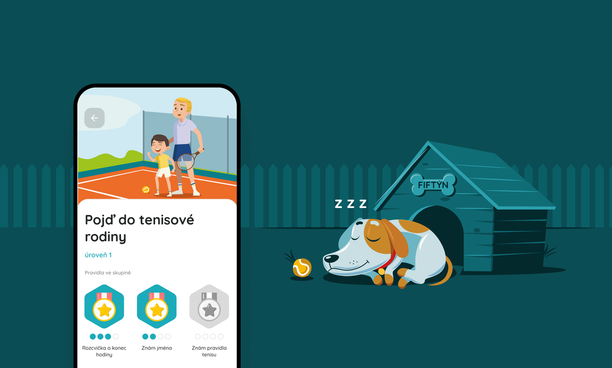 Fiftýn, mobile mockup