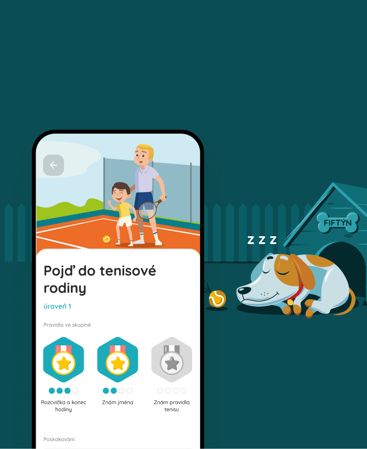 Fiftýn, mobile mockup