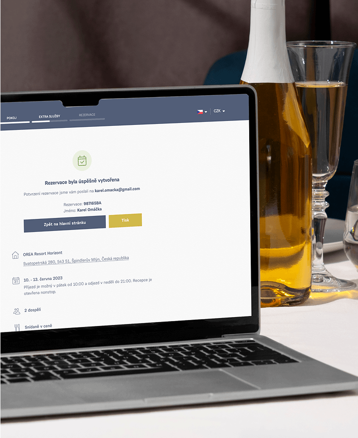 Booking confirmation in booking process