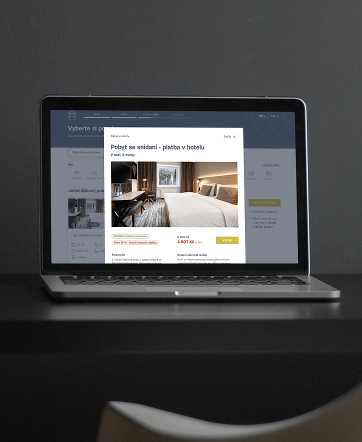 Room detail in booking process