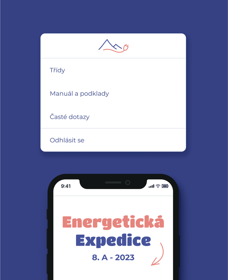 Project Energetic expedition - user menu