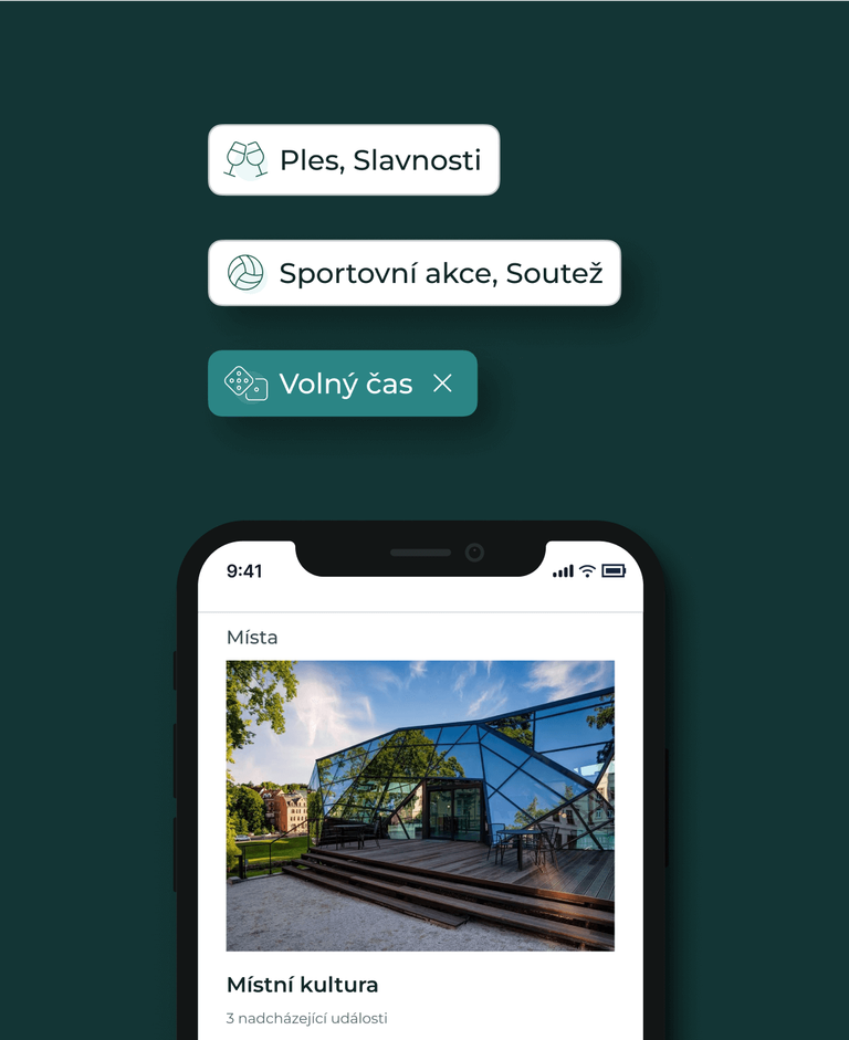 Filters + local culture displayed on mobile