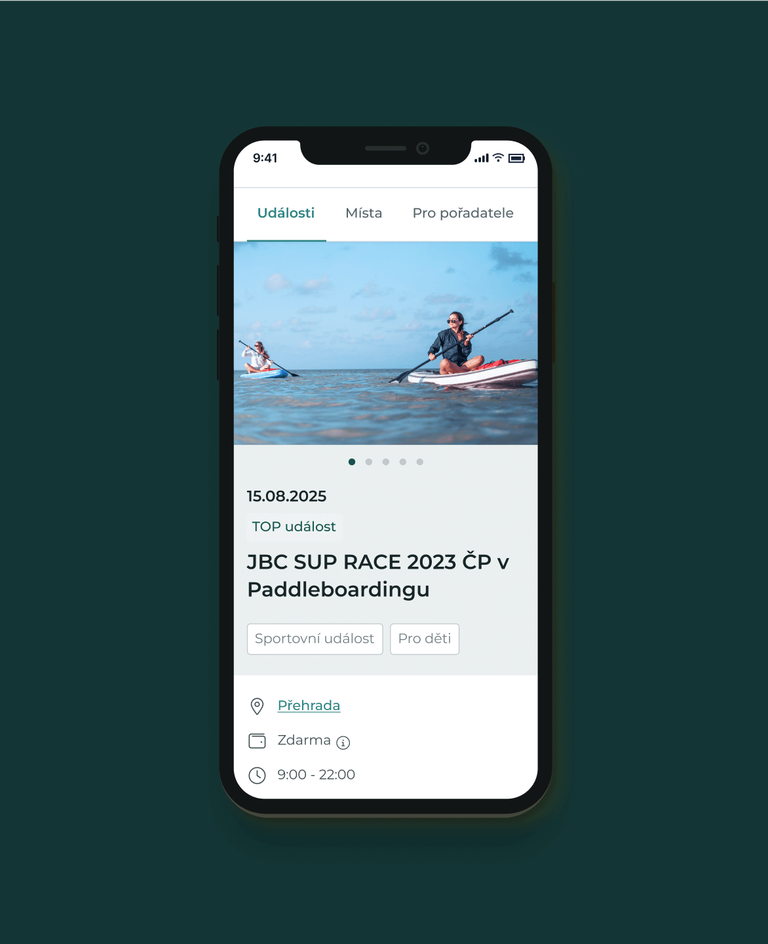 Event JBC SUP RACE 2023 - displayed on mobile